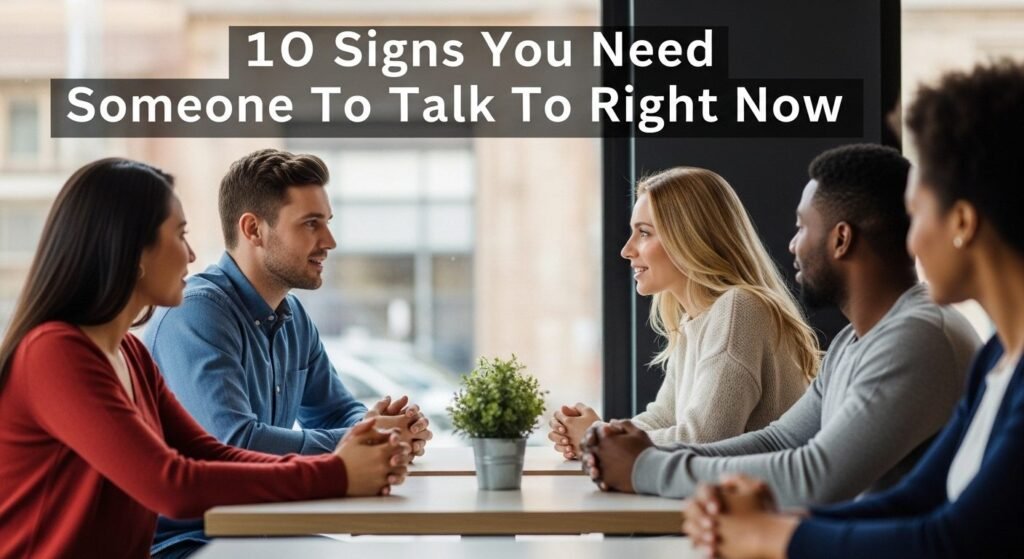 Signs you need someone to talk to