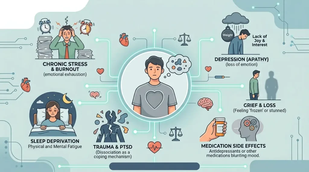 Common Causes of Feeling Numb Instead of Sad